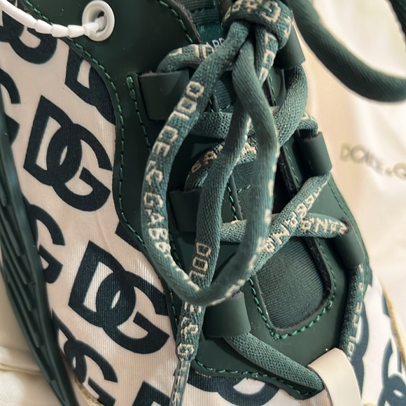 DOLCE & GABBANNA AUTHENTIC SNEAKER SIZE 34 OROSTA BASSA VERDE 8N145 BRAND NEW - Picture 3 of 7
